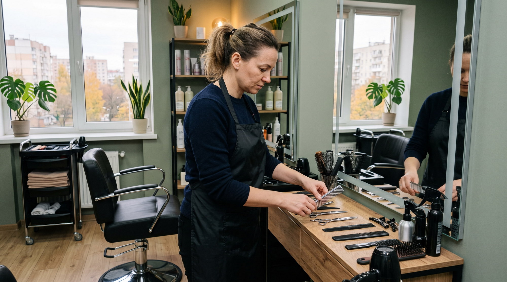 Hairdresser Preparing Tools In S… 202608051141